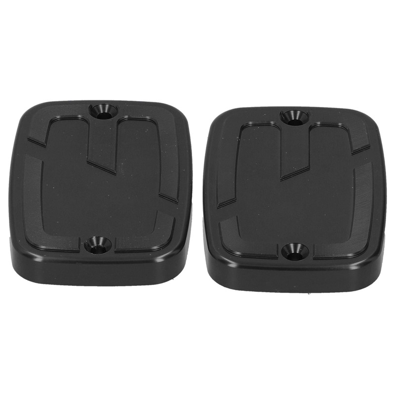 2pcs Front Brake Fluid Reservoir Cap Motorcycle Upper Fuel Tank