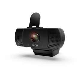 KROM Webcam KAM -NXKROMKAM- Webcam Designed for Gaming, 1080p, 30fps, Integrated Microphone, Tripod, USB, Black