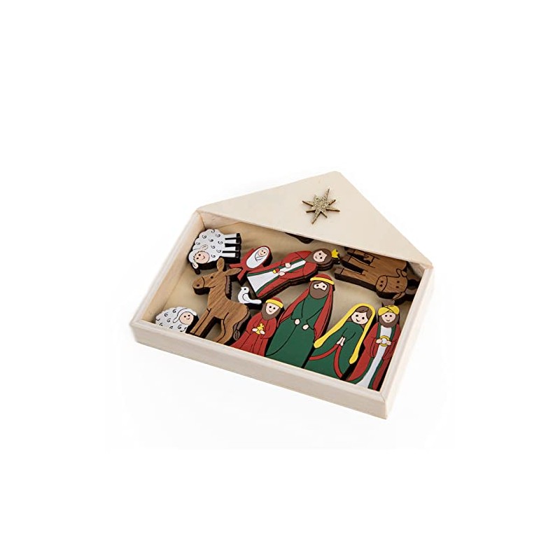 Logbuch-Verlag Small Nativity Scene 11-Piece Christmas Nativity Scene 7 cm