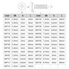 Leliafleury M3*20 Self Tapping Screws 100 PCS Stainless Steel Countersunk