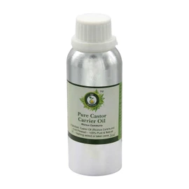 Castor Oil | Ricinus Communis | Cold Pressed Castor Oil | For Hair Growth | For Eyelashes | For Eyebrows | 100% Pure Natural | Cold Pressed | 300ml | 10oz By R V Essential