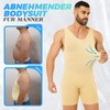 Kitfore Men's Shapewear Bodysuit Full Body Shaper Seamless Tummy Control