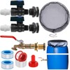 Tujoe 4 Set Rain Barrel Kit Barrel Spigot Kit 3/4