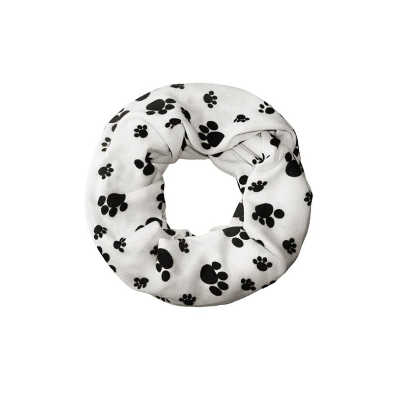 Soul-Cats 1 knitted cuddly warm paw loop scarf, White