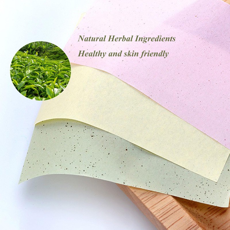 600 Sheets Green Tea Face Blotting Papers Oil Absorbing Sheets