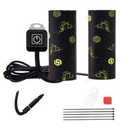 OXWIND Motorcycle Heated Grip Covers 12V Handlebar Heater, 7/8 Heated Grips for ATV Motorcycle Hand Grip Heater Warmers, 3 Temperature Settings, IP67 Waterproof