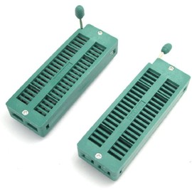 Fasizi 2PCS Universal 40-Pin ZIF DIP IC Test Board Socket