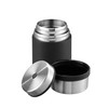 Esbit Sculptor Thermal Food Container, Stainless Steel, BPA-Free, Black, Silver