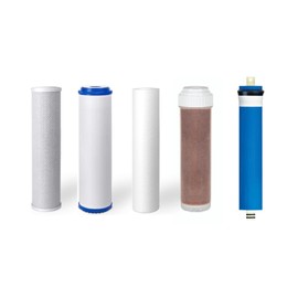 5 Stage RODI Replacement filters + Membrane | Aquarium Reverse Osmosis Water Systems | 50 GPD