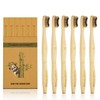 Virgin Forest Bamboo Toothbrush, Biodegradable Soft Bristles Toothbrushes, Wooden Toothbrush