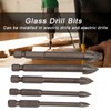 5Pcs Cross Hex Drill Bit Carbide Glass Drills Bits Concrete