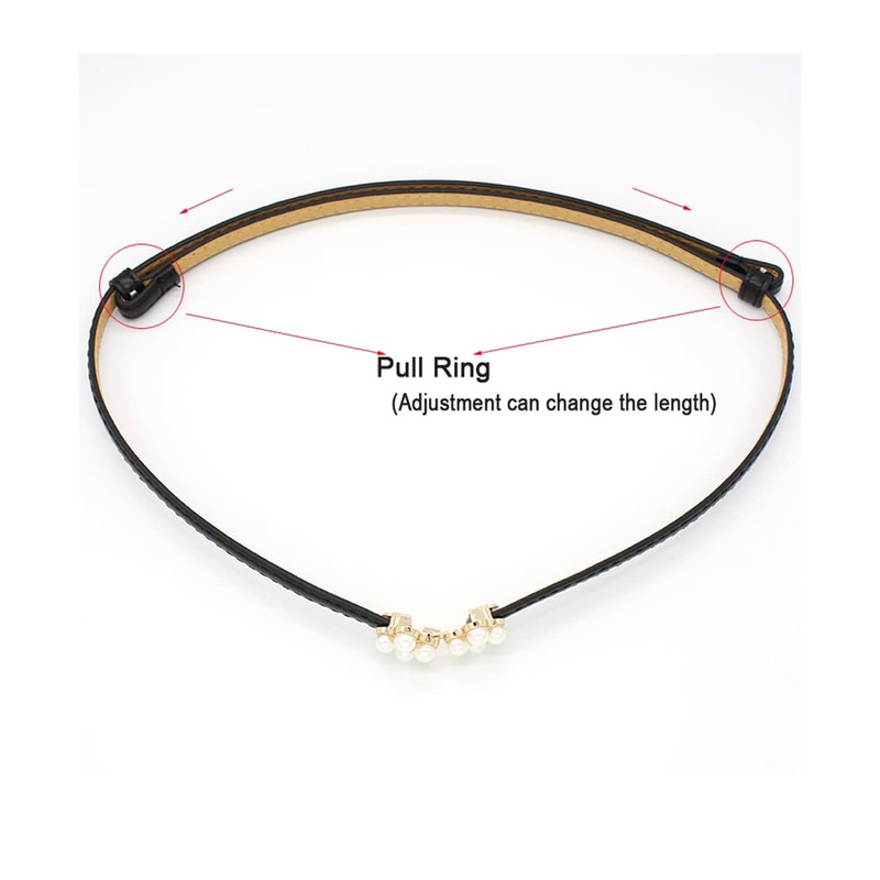 YIWEIYA Women Leather Belts (Black)