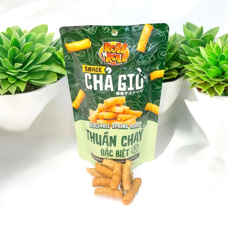 Twin Bags Vegetable Spring Rolls Snack Ready to Eat -