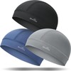 GXCROR 3 Pack Cooling Skull Cap with Sweat-Wicking & Anti-Odor