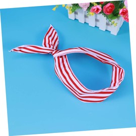 Healeved 2pcs Rabbit Ear Hairband Bowknot Headwrap Winter Headband Hair Accessories for Women