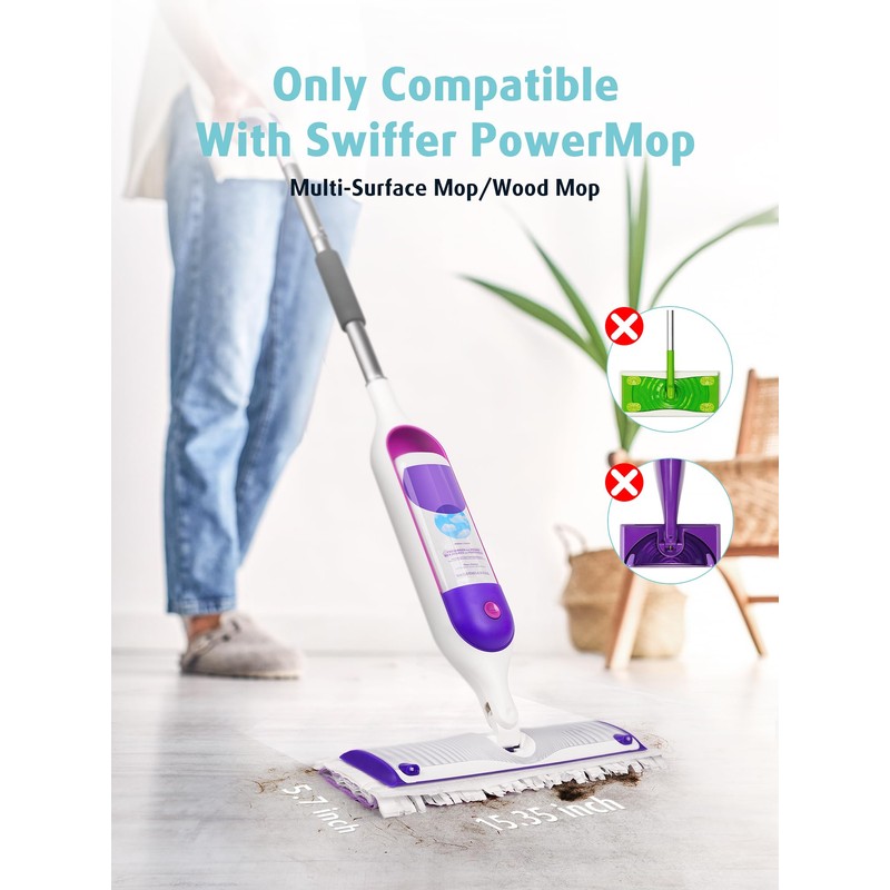 AIR U+ 24 Pack Disposable Power Mop Pads Refills for