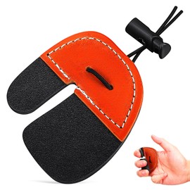 VICASKY Leather Archery Finger Tab Cow Leather Archery Finger Tabs for Outdoor Bow Archery Finger Protector