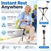 Folding Cane Seat for Outdoor Walking – Lightweight Walking Stick