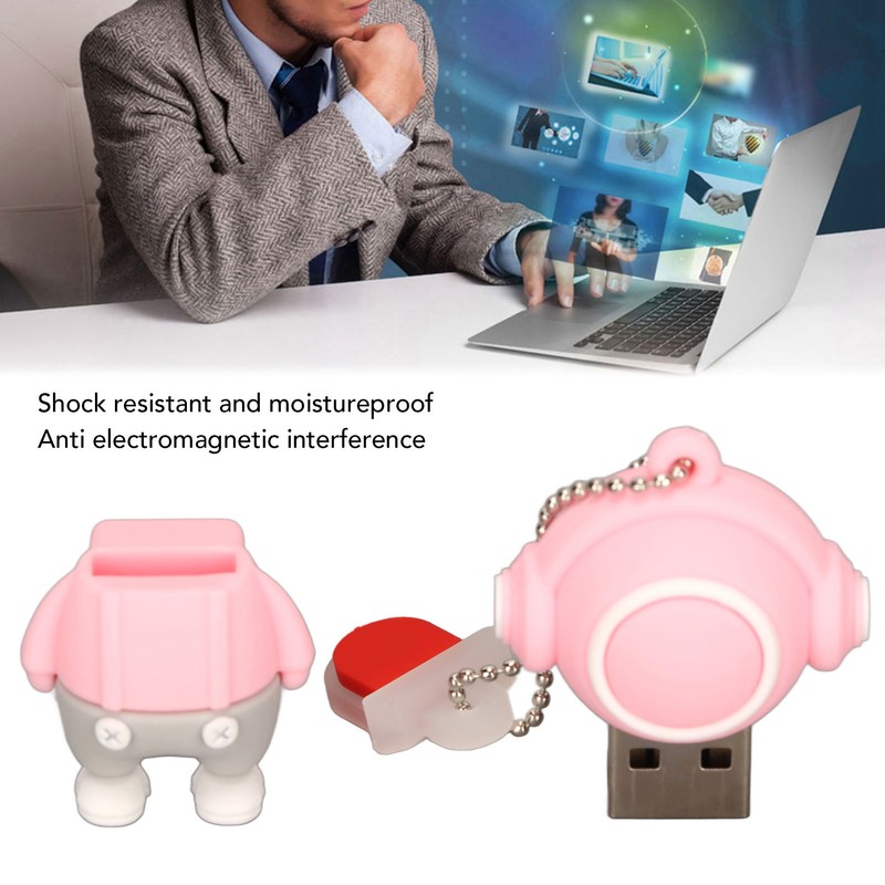 Cartoon USB Flash Drive Cartoon Style USB2.0 Interface Plug and