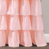 Lush Decor Blush Ruffle Window Curtain-Shabby Chic Farmhouse Style Panel