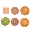 Hamburger Coaster Set Heat Insulation Cute Exquisite Wood Drink Coasters