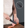 MIDDIA Group Kitchen Knife, Ceramic 5.5" Santoku Knife, Ultra Sharp,