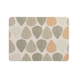 Premier Housewares 1203608 Leaf Placemats - Set of 4, Orange H2 x W29 x D22cm
