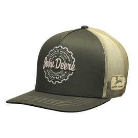 John Deere Men's Snapback Hat, Olive