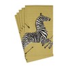 Zebras Gold Guest Towel Napkins - 15 Per Package -