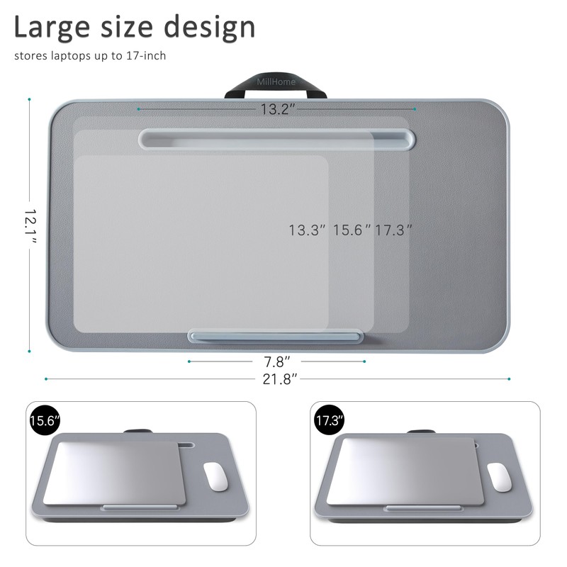 Lap Desk, Lap Desk with Cushion, Fits up to 17