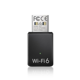 BrosTrend AX900 Mini USB WLAN Stick WiFi 6, DualBand 600Mbit/s 5GHz + 286Mbit/s 2.4GHz, USB WLAN Adapter PC Desktop Laptop, MU-MIMO OFDMA, USB WiFi Adapter Compatible with Windows 11/10/7, USB 2.0