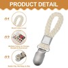 sourcing map 4 Pcs Tea Towel Clips with Cotton Loop