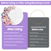Spandex Round Arch Backdrop Cover 150cm White – Stretch-Fit Wrinkle-Resistant
