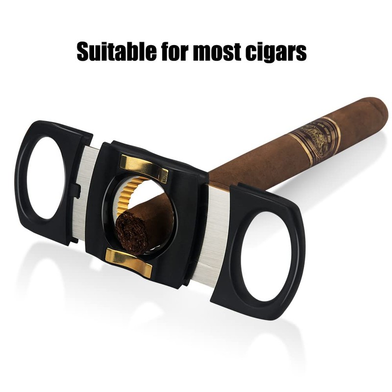 PROMISE Guillotine Stainless Steel Double Blade 20mm Diameter Cigar Cutter