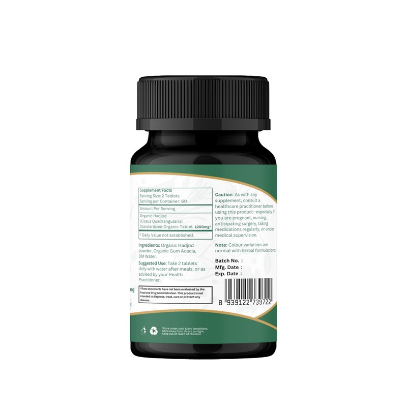 ORGANIC SPREE HADJOD - CISSUS 120 Tablets | Cissus Quadrangularis