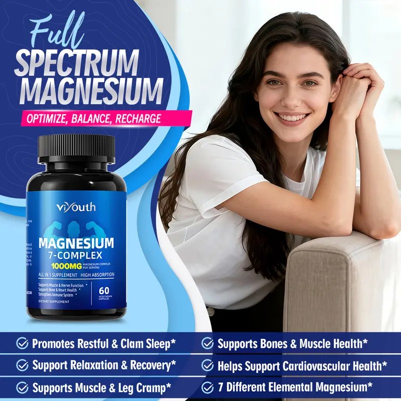 Multi-Source Magnesium Capsules – 60 Count – Magnesium Complex Dietary