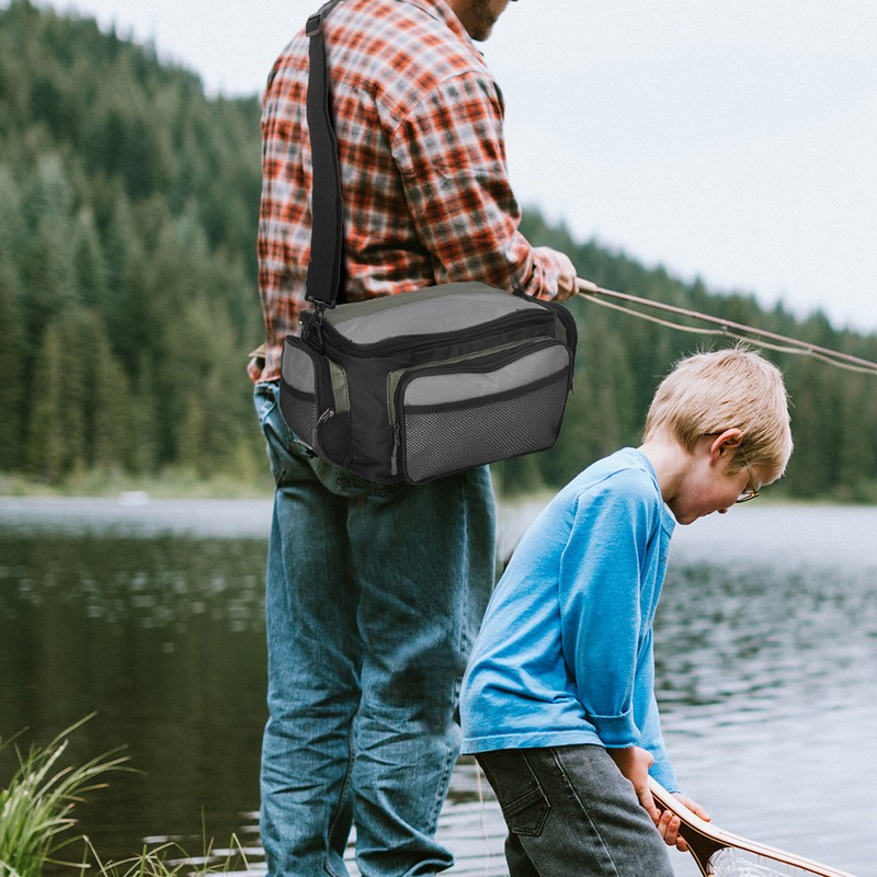 600D Oxford Fabric Square Waterproof High Capacity Outdoor Single Shoulder