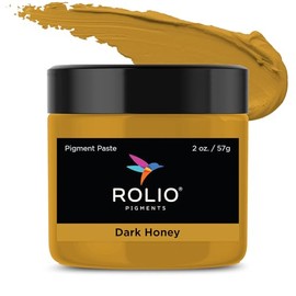 Rolio Pigment Paste, 2oz Jar - Dark Honey, Ideal for Epoxy Projects, Rich Dye for Vibrant Art, Epoxy Resin Dye and Pigment Paste for Coating, Casting, Molding, and DIY Craft Creations