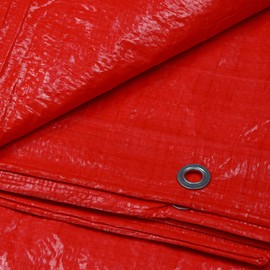 Bortaberg Tarpaulin Strengthened Waterproof With Eyelets, Orange, Multi-Use Cover Protection, Tear-Resistant Protective, Made of 90gram/sm Reinforcing Mesh, Premium Quality ([m]3x3 || 9.8'x9.8')