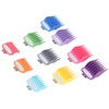 10 Sizes Hair Clipper Combs Guides Professional Colorful Number Coded