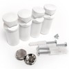 Radiator Accessories,Towel Rail Radiators Universal Brackets Chrome,White,Black, Radiator Valves (White