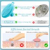 GEENOA Adjustable Silicone Back & Face Scrubber Set, 16''-24'' Extendable