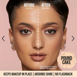 Huda Beauty Polvo Baby Bake Loose Baking & Setting Powder Tono Pound Cake