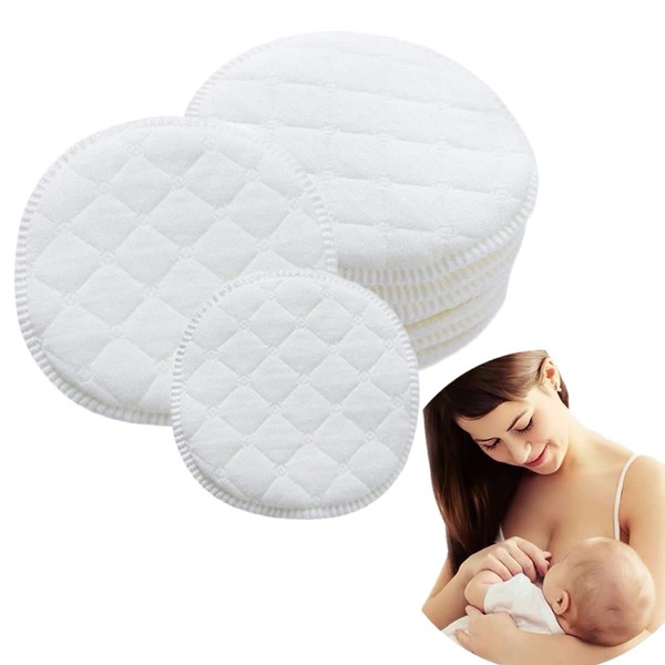 8 Pack Nursing Breast Pads Cotton Bra Breastfeeding Pads Lightweight Washable Nursing Pads for Pregnant and Lying in Women 9 * 9cm/3.54 * 3.54 Inches