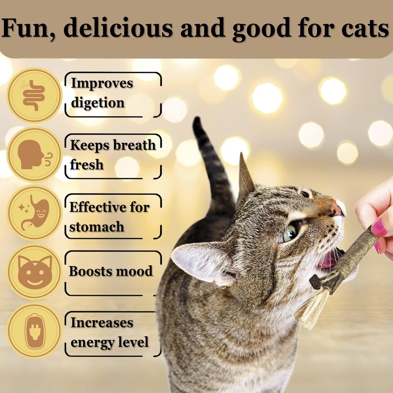 SunGrow Delicious Pet Snack Silvervine Sticks, Chewable Corn Husk and
