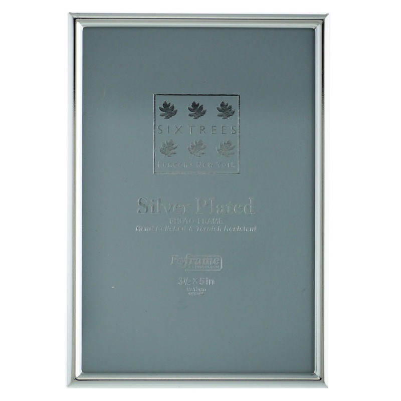 Sixtrees Cambridge 2-400-35. Silver Plated Photo Frame for a 5"