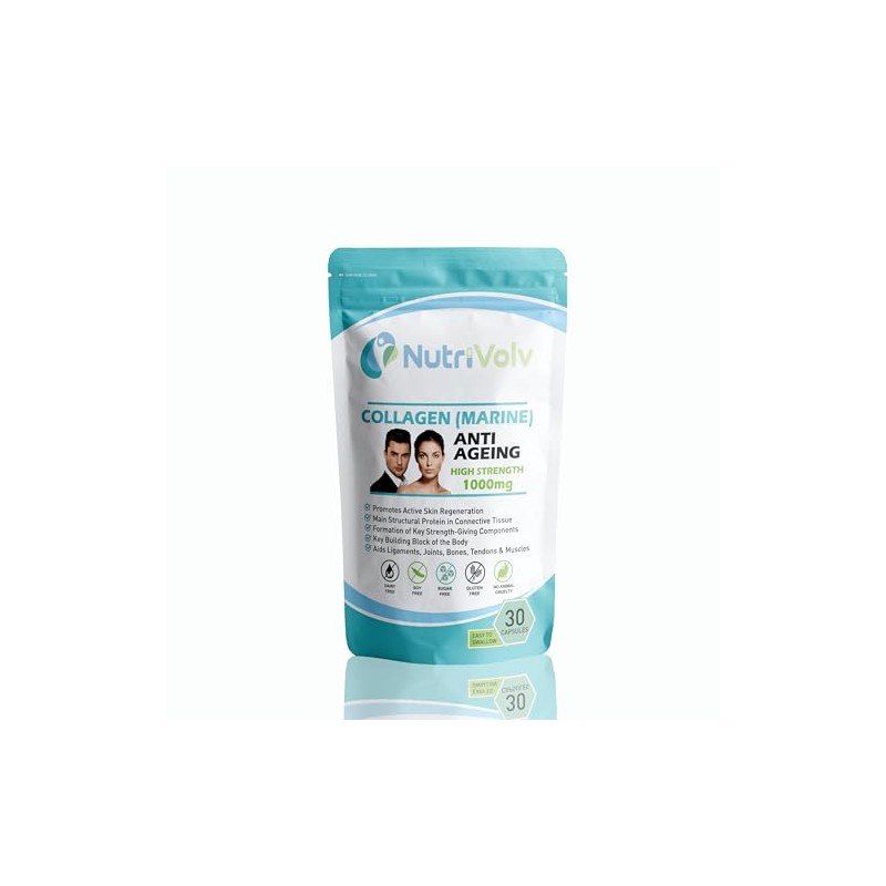 Collagen (Marine) 1000mg | 30 Capsules | Skin Anti Ageing