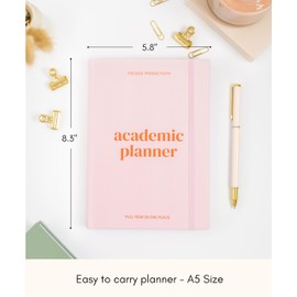 Lamare Academic Student Planner 2024-2025: Smart School & College Planner 2024-2025 - Weekly Planner - Great For High School, College, Nursing Students l A5 Size, Undated - Start Any Time