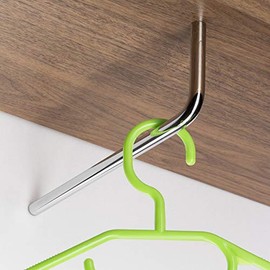 SO-TECH® Norma II Coat Rail 230 mm Diameter 12 mm Polished Chrome L-Shape Clothes Hanger Rail