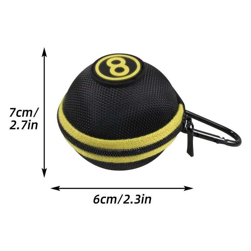 PolyMath Billiard Cue Ball,Cue Ball Bag, Standard Table Practice Training